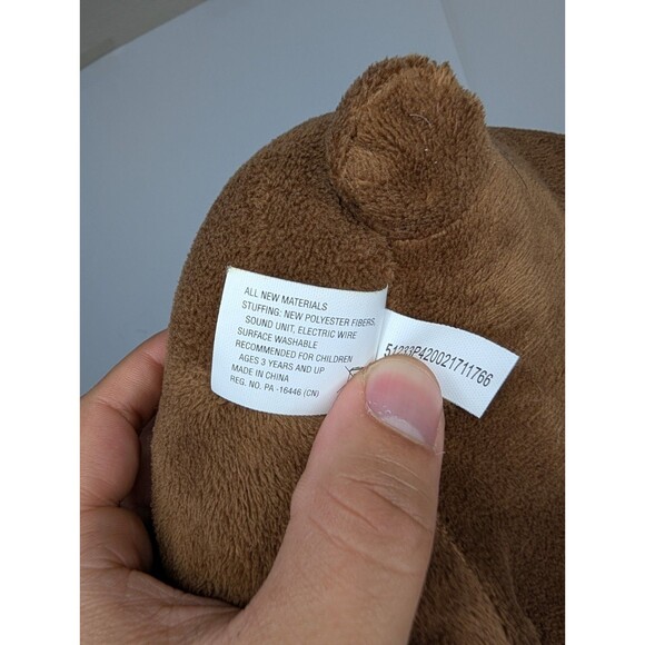 Harry Potter 3 Headed Dog Plush Cerberus  Wizarding World Sleeping Snoring - Picture 8 of 9